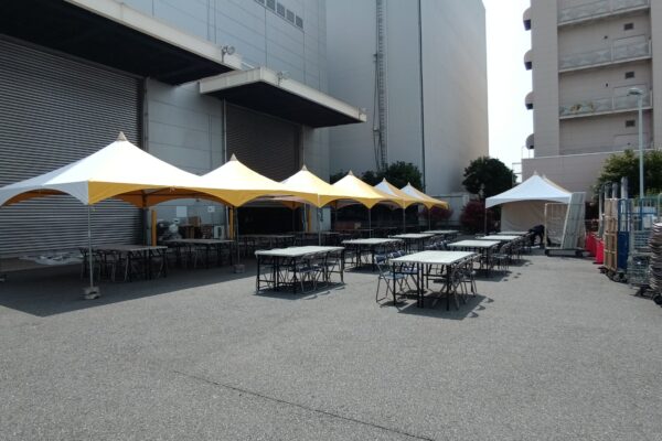 ファミリーイベントにおすすめな、カラー入りテントの紹介です！イベントにあわせて商品のご提案！